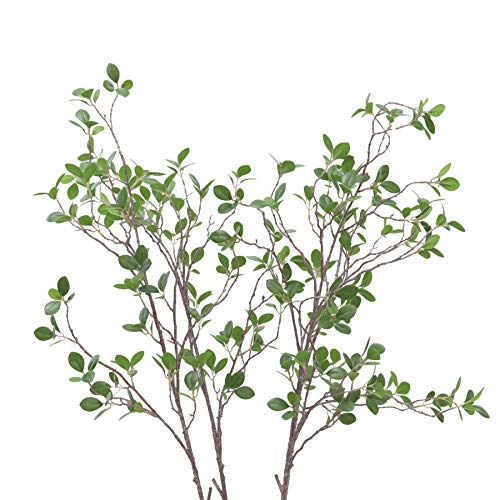 JAROWN Künstliche Äste mit Blättern zur Dekoration, künstliches Grün in Vase, 4 Stück, 100 cm von JAROWN