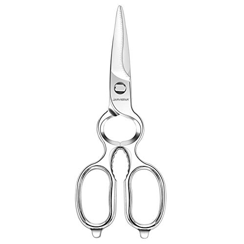 JARVISTAR Mehrzweck Küchenschere 21 cm, Scharfe Schere Küche Geschmiedet, Haushaltsschere, Knochenschere, Fleischschere, Trennbaren Klingen Edelstahl, Eingebauter Flaschenöffner und Nussknacker JARVISTAR Mehrzweck Küchenschere 21 cm, Scharfe Schere Küche Geschmiedet, Haushaltsschere, Knochenschere, Fleischschere, Trennbaren Klingen Edelstahl, Eingebauter Flaschenöffner und Nussknacker von JARVISTAR