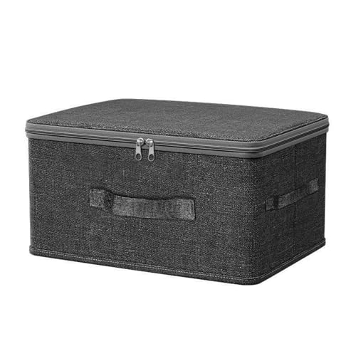 JASFLY Faltbarer Abschließbare Box, 40 * 30 * 21cm Abschliessbare Box Mit Deckel Kiste Abschließbar Aufbewahrungsbox Veranstalter für Schlafzimmerschrank Regal von JASFLY