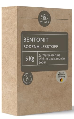 Bentonit Granulat 5 Kg für ca. 100 m² verbessert die Bodenstruktur von sandigen Böden - Bentonit Pulver für Garten von JASKER'S