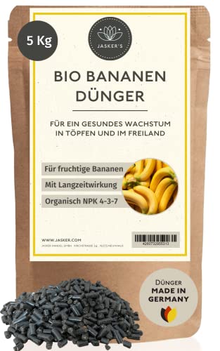 Bio Bananendünger Langzeit 5 Kg - 100% Bio-Dünger mit Vinasse & viel Kalium - Organischer Biodünger für Bananenpalme Musa Basjoo - Dünger für Bananenpflanzen - Mediterraner Dünger Bio Bananendünger Langzeit 5 Kg - 100% Bio-Dünger mit Vinasse & viel Kalium - Organischer Biodünger für Bananenpalme Musa Basjoo - Dünger für Bananenpflanzen - Mediterraner Dünger von JASKER'S