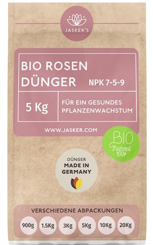 JASKERS® Langzeit Rosendünger Bio 5 Kg | Optimaler Dünger Für Rosen - Stärkt Und Vitalisiert | Nährstoffreicher Rosen Langzeitdünger & In Deutschland Abgefüllt JASKERS® Langzeit Rosendünger Bio 5 Kg | Optimaler Dünger Für Rosen - Stärkt Und Vitalisiert | Nährstoffreicher Rosen Langzeitdünger & In Deutschland Abgefüllt von JASKER'S