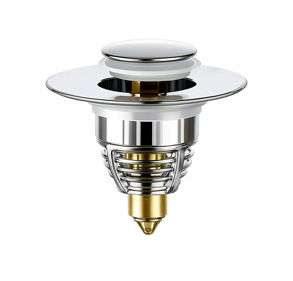 JASLIFE Waschbeckenstöpsel Pop Up Waschbeckenstöpsel 1er/2er Set, 32–40 mm, rostfrei & dicht, (1 St., Erhältlich als 1er oder 2er Set), Universell 32–40 mm, rostfrei, wasserdicht, mit Filtereinsatz von JASLIFE