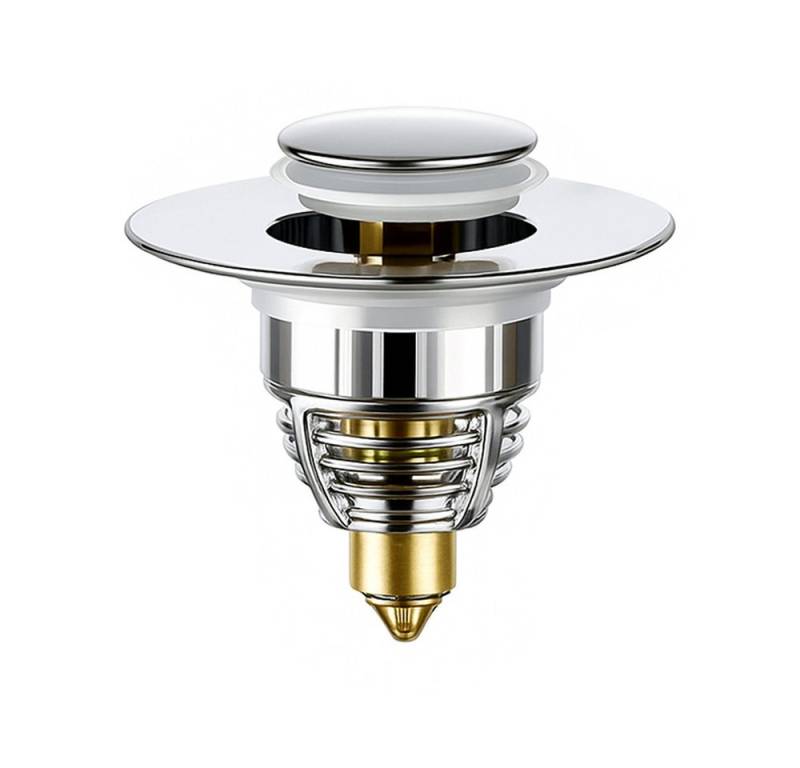 JASLIFE Waschbeckenstöpsel Pop Up Waschbeckenstöpsel 1er/2er Set, 32–40 mm, rostfrei & dicht, (1 St., Erhältlich als 1er oder 2er Set), Universell 32–40 mm, rostfrei, wasserdicht, mit Filtereinsatz von JASLIFE