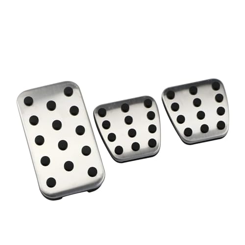 JASMKLX Edelstahl at MT Auto Pedale Auto Pedal Abdeckung Fit for Honda Fit for Civic 2016 + CRV CR-V 2012 + fit for Jade 2013 + Zubehör(MT 3 Pieces) von JASMKLX