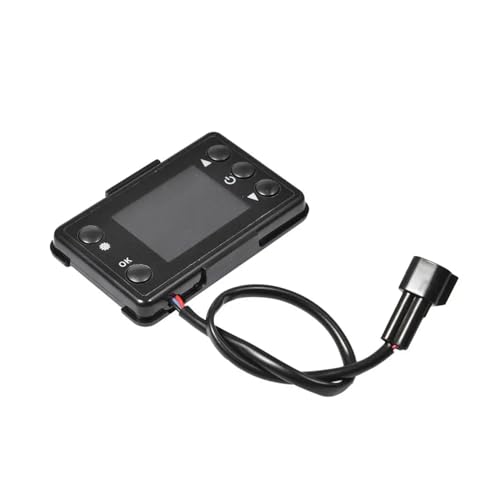 JASMKLX Universal 12V 24V Diesel Luft Heizung LCD Monitor Schalter Steuerung Zubehör Fit for Auto Track Diesels Parkplatz heizung Controller Kit(12V Black) von JASMKLX