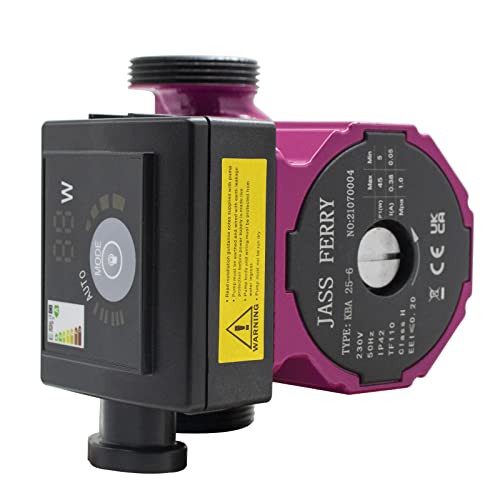 JASSFERRY Zentralheizungspumpe Automatisches Warmwasser-Wärmezirkulationssystem Boiler Ersatz 15-50 15-60 Leistungsmonitor 1-1/2 Zoll von JASSFERRY