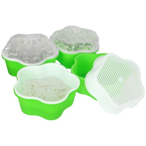 4Stück Keimschalen für Sprosse, sprossen anzuchtset ,sprossenturm, anzuchtschale, für große Samen sprossenturm ,Keimung Tablett ,keimglas für sprosse,katzengras schale,für Anbau Von Sämlingen,Erbsen 4Stück Keimschalen für Sprosse, sprossen anzuchtset ,sprossenturm, anzuchtschale, für große Samen sprossenturm ,Keimung Tablett ,keimglas für sprosse,katzengras schale,für Anbau Von Sämlingen,Erbsen von JASTOO