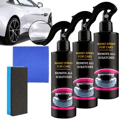 Fluxfade Nano-Autospray, Nano-Autokratzer-Entferner-Spray, 3-in-1-Keramikbeschichtung & Politur für tiefe Kratzer, Lackreinigung, Schnellreparatur-Wachs-Set, Hitzeschutz & Vogelkot-Reiniger (3PCS) Fluxfade Nano-Autospray, Nano-Autokratzer-Entferner-Spray, 3-in-1-Keramikbeschichtung & Politur für tiefe Kratzer, Lackreinigung, Schnellreparatur-Wachs-Set, Hitzeschutz & Vogelkot-Reiniger (3PCS) von JASUBAI