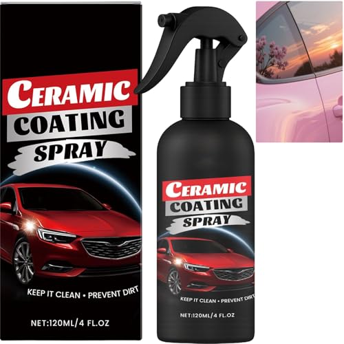 Nano Synthetic Ceramic Spray Coating for Cars, hydrophobe Dichtungsmasse, Hochglanzpolitur & lang anhaltender Lackschutz, wasserloses Waschwachs, Quick Detailer Spray Agen (1 Stück) von JASUBAI