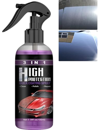 Newbeeoo Autobeschichtungsspray, 3-in-1-Hochschutz-Schnellbeschichtungsspray, Auto-Nano-Beschichtungsspray, Beschichtungsmittelspray, Autokeramik-Beschichtungsspray 100 ml (1 Stück) von JASUBAI