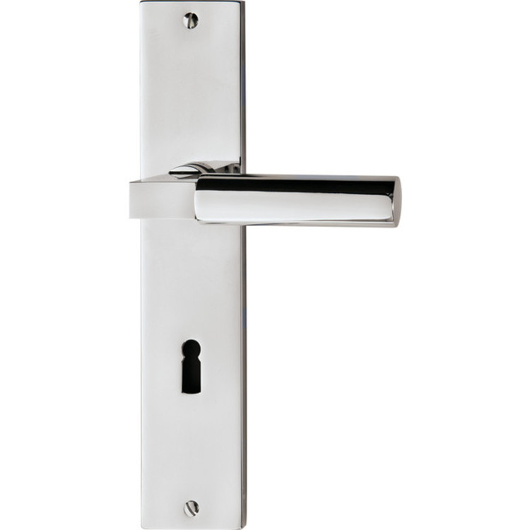 BAUHAUS Türgriff-Garnitur , Schild Ultra Nickel (R von JATEC