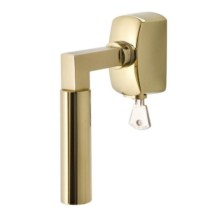 Bauhaus Fenstergriff  abschl. eckig Ultra Messing von JATEC