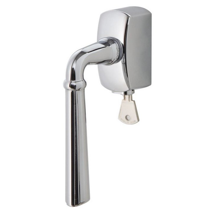 Fenstergriff  abschl. ESCALIER eckig Chrom, 30mm, von JATEC