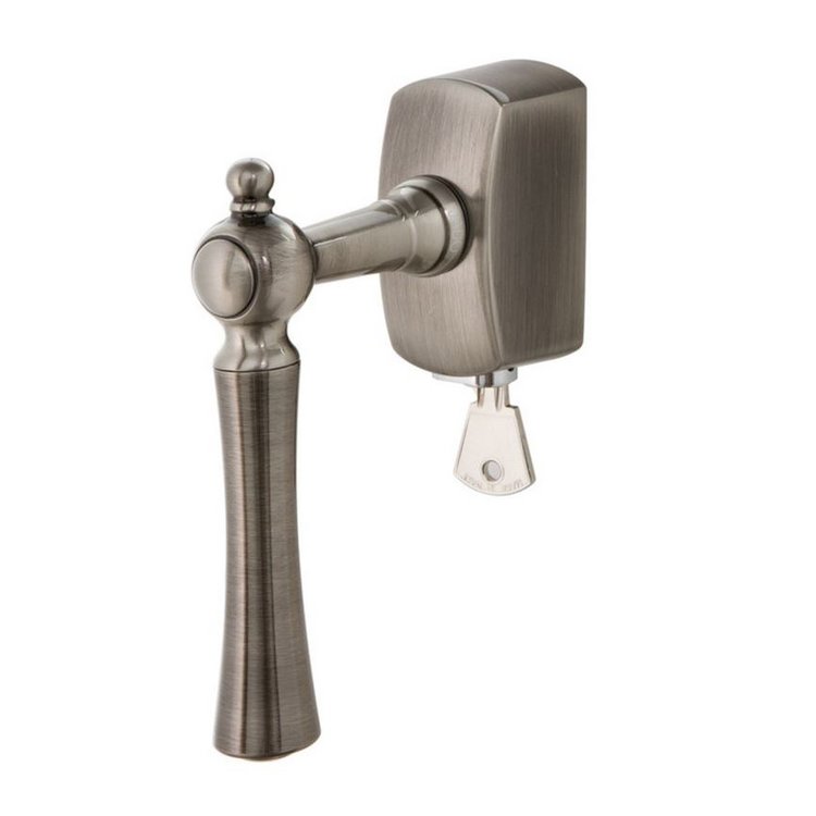 Fenstergriff abschl. LIGHTHOUSE eckig Antik Nickel von JATEC