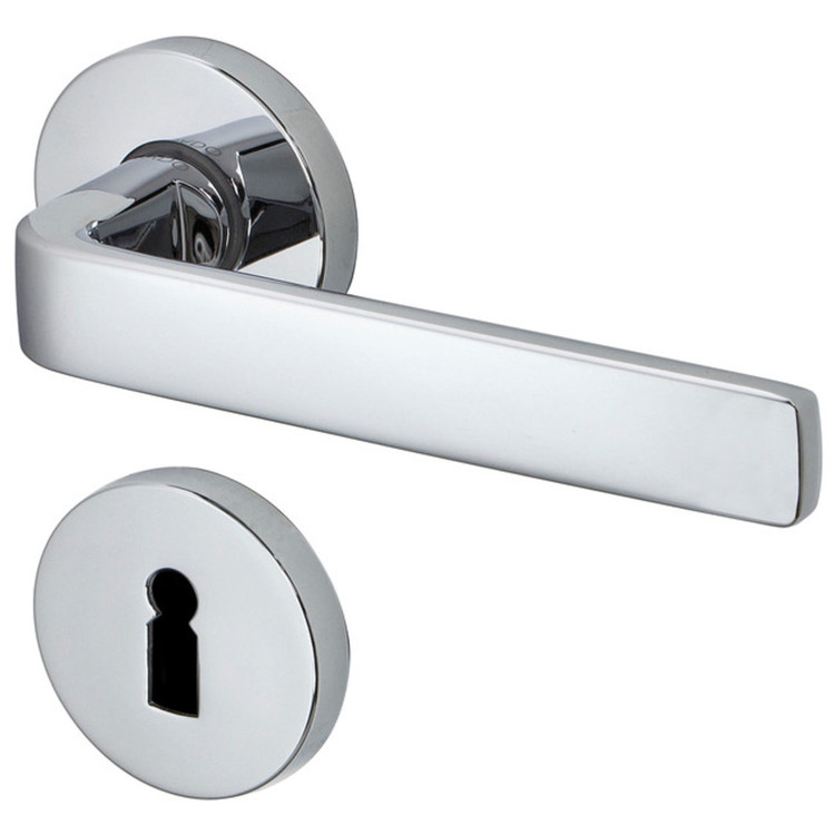Türgriff-Rosetten-Garnitur PURE Chrom, WC Riegel, Türgriff-Rosetten-Garnitur PURE Chrom, WC Riegel, von JATEC
