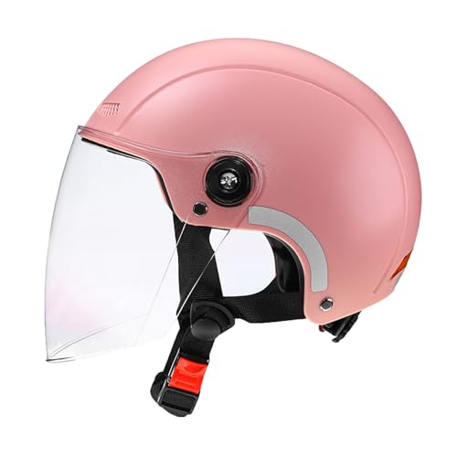 JATIBOSH Motorrad-Halbhelme für Alle Jahreszeiten, Retro-Jethelm Deutschen Stil, Moped-Roller-Halbhelm für Männer und Frauen DOT-zugelassener Vintage-Motorrad-Halbschalenhelm ECE von JATIBOSH