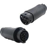Jatrhg - Typ 1 auf Typ 2 EV-Ladeanschluss-Adapter, Ladekonverter für Elektrofahrzeuge von sae J1772 auf IEC62196 von JATRHG