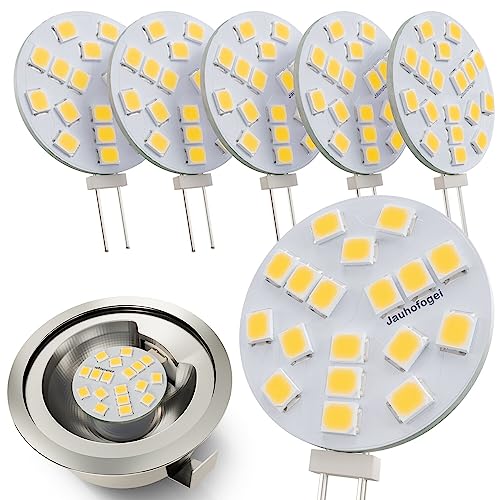 G4 LED 12V ac/12-24V dc 2 Watt ersatz für 20W Halogen Glühbirne - G4 Mini LED Neutralweiß Rund - G4 Stiftsockel LED Lampen Birnen - G4 Einbaustrahler Einbauspot - G4 Stiftsockellampe 2W - 6er G4 LED 12V ac/12-24V dc 2 Watt ersatz für 20W Halogen Glühbirne - G4 Mini LED Neutralweiß Rund - G4 Stiftsockel LED Lampen Birnen - G4 Einbaustrahler Einbauspot - G4 Stiftsockellampe 2W - 6er von JAUHOFOGEI
