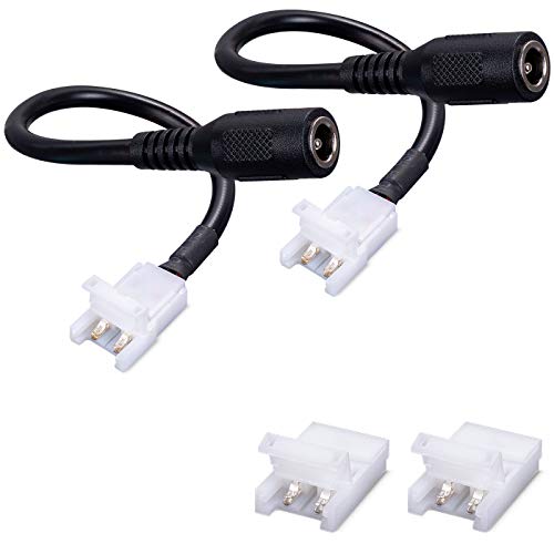 JAUHOFOGEI LED Strip Verbinder 2-polig fr 10mm breite LED-Streifen, DC Adapter mit 5A Max. Strom, 2 Stck JAUHOFOGEI LED Strip Verbinder 2-polig fr 10mm breite LED-Streifen, DC Adapter mit 5A Max. Strom, 2 Stck von JAUHOFOGEI
