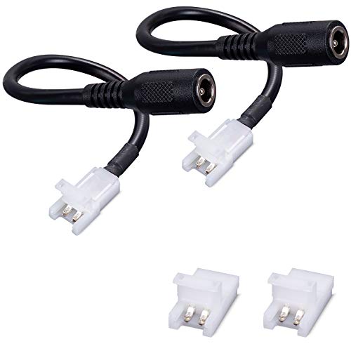 JAUHOFOGEI LED Strip Verbinder 2 polig für 8mm Breite Einfarbige LED Streifen, Adapter DC Buchsenstecker Zwischen LED Streifen und ein LED Dimmer order Stromversorgung, Max Ampere 5A, 2 Stück JAUHOFOGEI LED Strip Verbinder 2 polig für 8mm Breite Einfarbige LED Streifen, Adapter DC Buchsenstecker Zwischen LED Streifen und ein LED Dimmer order Stromversorgung, Max Ampere 5A, 2 Stück von JAUHOFOGEI