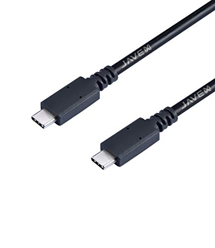JAVEX USB-Typ-C-Kabel [USB 3.1 Gen2 10Gpbs, E-Mark] | an USB Typ C, 1M (3.3FT), Schwarz, UL-gelistet von JAVEX