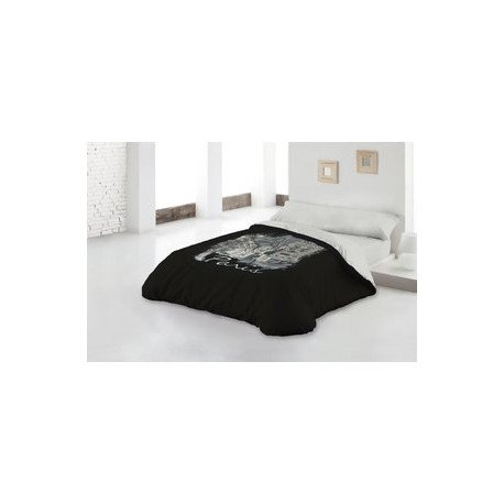 Style Javier Larraínzar – Bettbezug, aus Polycotton, 135/140, schwarz und grau von JAVIER LARRAINZAR