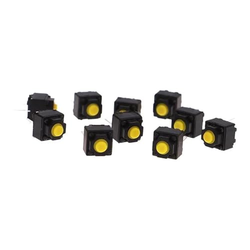 10pcs Mute Button 6 * 6 * 7.3mm Silent Switch Wireless Mouse Wired Mouse Button Switch Yellow Push Button Switch 10pcs Mute Button 6 * 6 * 7.3mm Silent Switch Wireless Mouse Wired Mouse Button Switch Yellow Push Button Switch von JAVJIYAI