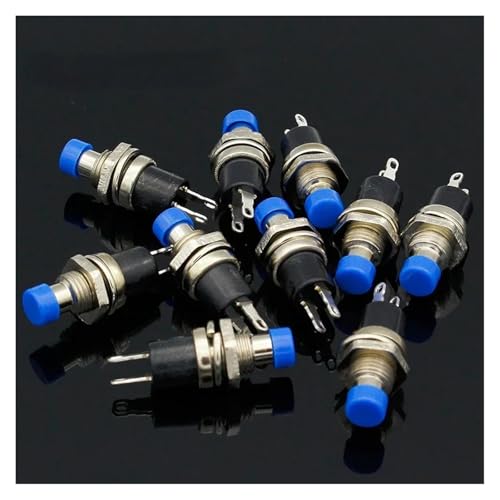 10pcs NO Normally Open Momentary Spring Push Button Switches Blue 10pcs NO Normally Open Momentary Spring Push Button Switches Blue von JAVJIYAI