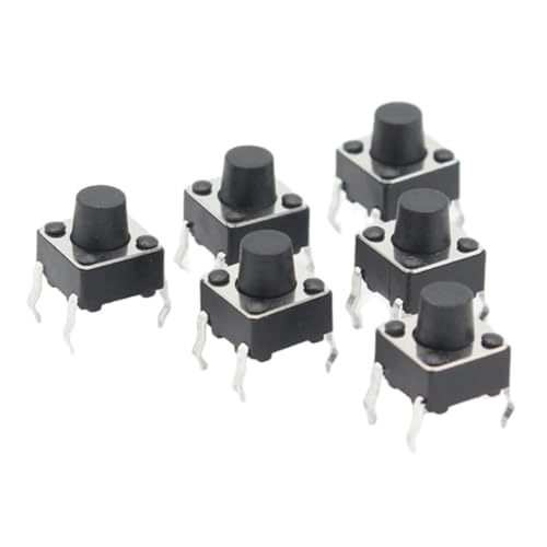 50pcs/lot 6x6x6.3MM 4PIN G89 Tactile Tact Push Button MicroSwitch Direct Plug-in Self-reset DIP 50pcs/lot 6x6x6.3MM 4PIN G89 Tactile Tact Push Button MicroSwitch Direct Plug-in Self-reset DIP von JAVJIYAI