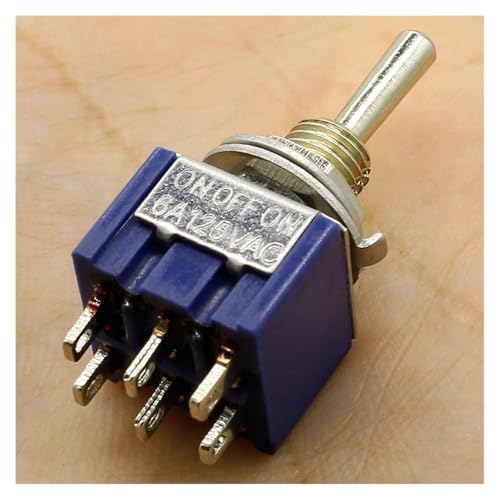 5pcs 3 Position 2P2T DPDT ON-OFF-ON Miniature Toggle Switch 5pcs 3 Position 2P2T DPDT ON-OFF-ON Miniature Toggle Switch von JAVJIYAI
