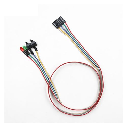 68CM ATX PC Compute Motherboard Power Cable On/Off/Reset with LED Light PC Power Reset Switch Push Button Switch 68CM ATX PC Compute Motherboard Power Cable On/Off/Reset with LED Light PC Power Reset Switch Push Button Switch von JAVJIYAI