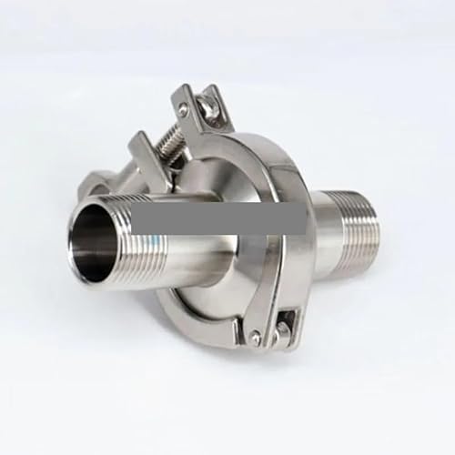 JAVJIYAI 1-1/2" BSPT Male x 2" Tri Clamp Set SUS304 Stainless Steel Assembly Fitting Tri-Clover Home Brew von JAVJIYAI