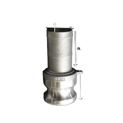 JAVJIYAI 1-1/2" Hosetail Barb x Type E Camlock Quick Disconnect Coupling 304 Stianless Cam Groove JAVJIYAI 1-1/2" Hosetail Barb x Type E Camlock Quick Disconnect Coupling 304 Stianless Cam Groove von JAVJIYAI