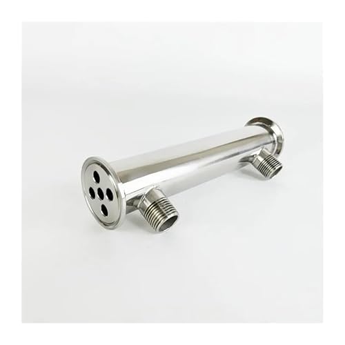 JAVJIYAI 1.5"(38mm) OD50.5 Dephlegmator with 1/2" Male Thread,5 Pipes Inside ID 8mm,Lenght 200mm,Reflux, Condenser von JAVJIYAI