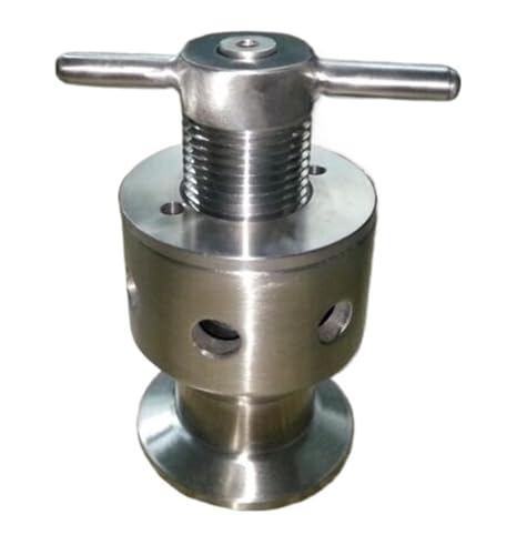 JAVJIYAI 1.5" Tri Clamp 0.5-5 Bar Adjustable Pressure Valve SUS 304 Stainless Steel Beer Brewing Fermenter Keg JAVJIYAI 1.5" Tri Clamp 0.5-5 Bar Adjustable Pressure Valve SUS 304 Stainless Steel Beer Brewing Fermenter Keg von JAVJIYAI