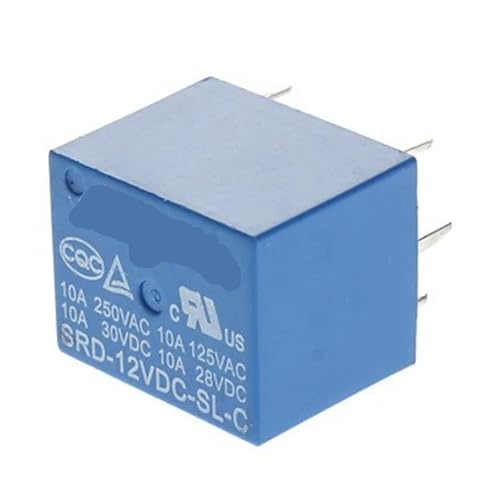 JAVJIYAI 100Pcs 12V DC Power Relay SRD-12VDC-SL-C T73-12V 5Pin PCB Type JAVJIYAI 100Pcs 12V DC Power Relay SRD-12VDC-SL-C T73-12V 5Pin PCB Type von JAVJIYAI