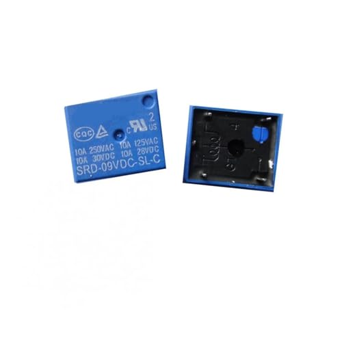 JAVJIYAI 100Pcs 9V DC Power Relay SRD-09VDC-SL-C T73-9V SRD-9VDC-SL-C 5Pin PCB JAVJIYAI 100Pcs 9V DC Power Relay SRD-09VDC-SL-C T73-9V SRD-9VDC-SL-C 5Pin PCB von JAVJIYAI