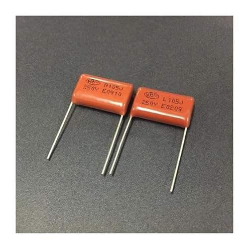 JAVJIYAI 100pcs CBB 105 250V 105J CL21 1uF P20 Metallized Polypropylene Film Capacitor von JAVJIYAI