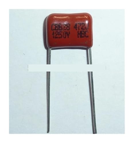 JAVJIYAI 100pcs CBB Capacitor 472 1250V 472J 1.25KV 4700pF 4.7nF P10 CBB28 Metallized Polypropylene Film Capacitor JAVJIYAI 100pcs CBB Capacitor 472 1250V 472J 1.25KV 4700pF 4.7nF P10 CBB28 Metallized Polypropylene Film Capacitor von JAVJIYAI