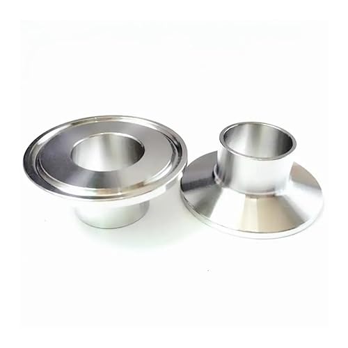 JAVJIYAI 102mm 4" Pipe OD Butt Weld x4 Tri Clamp SUS 316L Stainless Steel Fitting Coupling Home Brewing Beer Wine JAVJIYAI 102mm 4" Pipe OD Butt Weld x4 Tri Clamp SUS 316L Stainless Steel Fitting Coupling Home Brewing Beer Wine von JAVJIYAI