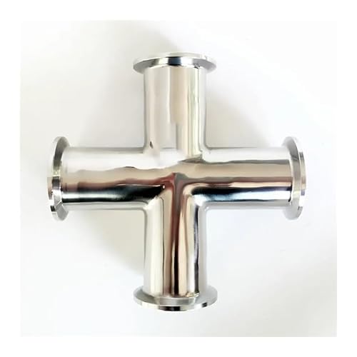 JAVJIYAI 108mm Pipe OD x 4" Tri Clamp Cross 4 Ways SUS 304 Stainless Fitting Homebrew Beer Wine JAVJIYAI 108mm Pipe OD x 4" Tri Clamp Cross 4 Ways SUS 304 Stainless Fitting Homebrew Beer Wine von JAVJIYAI