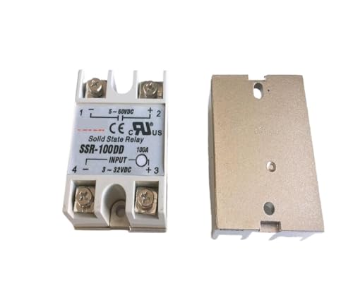 JAVJIYAI 10PCS SSR100DD SSR-100DD 100A SSR Relay,Input 3-32VDC Output 5-60VDC JAVJIYAI 10PCS SSR100DD SSR-100DD 100A SSR Relay,Input 3-32VDC Output 5-60VDC von JAVJIYAI