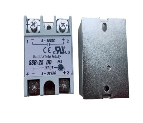 JAVJIYAI 10PCS SSR25DD SSR-25DD Manufacturer 25A SSR Relay Input 3-32VDC Output 5-60VDC JAVJIYAI 10PCS SSR25DD SSR-25DD Manufacturer 25A SSR Relay Input 3-32VDC Output 5-60VDC von JAVJIYAI