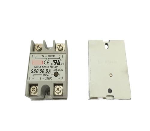 JAVJIYAI 10PCS SSR50DA SSR-50DA 50A SSR Relay,Input 3-32VDC Output 24-380VAC JAVJIYAI 10PCS SSR50DA SSR-50DA 50A SSR Relay,Input 3-32VDC Output 24-380VAC von JAVJIYAI