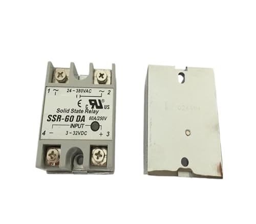 JAVJIYAI 10PCS SSR60DA SSR-60DA 60A SSR Relay,Input 3-32VDC Output 24-380VAC JAVJIYAI 10PCS SSR60DA SSR-60DA 60A SSR Relay,Input 3-32VDC Output 24-380VAC von JAVJIYAI