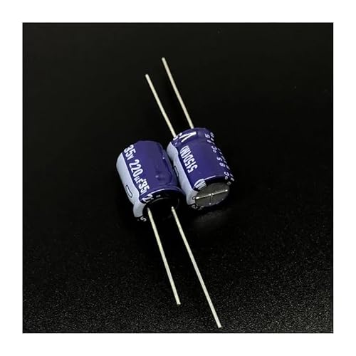 JAVJIYAI 10Pcs 220uF 35V 515D Series 10x13mm 35V220uF High Capacitor Aluminum Electrolytic Capacitor JAVJIYAI 10Pcs 220uF 35V 515D Series 10x13mm 35V220uF High Capacitor Aluminum Electrolytic Capacitor von JAVJIYAI