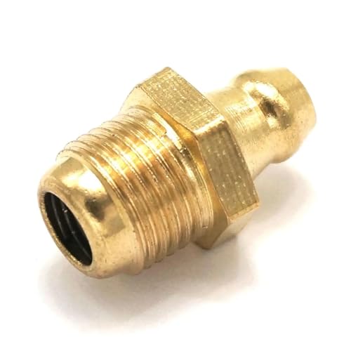 JAVJIYAI 10pc 1/8" BSPP Male Straight Brass Grease Nipple Fitting von JAVJIYAI