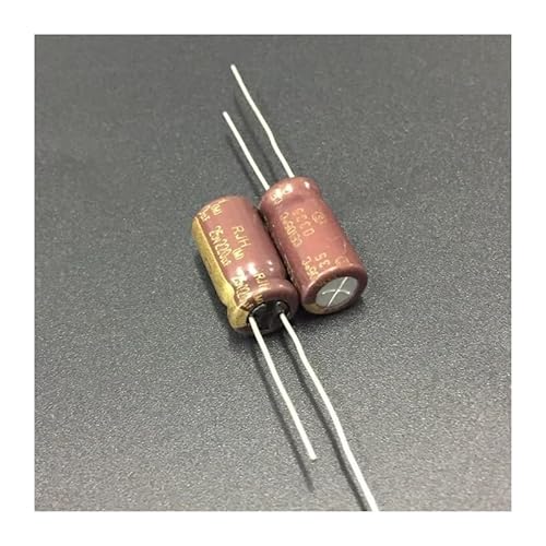 JAVJIYAI 10pcs 220uF 25V RJH Series 8x16mm Extra Low Impedance 25V220uF Capacitor JAVJIYAI 10pcs 220uF 25V RJH Series 8x16mm Extra Low Impedance 25V220uF Capacitor von JAVJIYAI