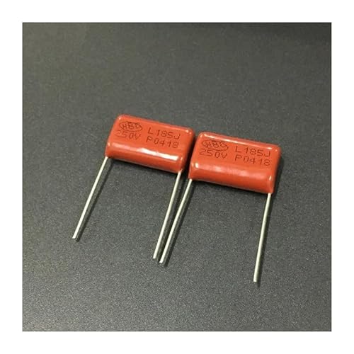 JAVJIYAI 10pcs CBB 185 250V 185J CL21 1.8uF 1800nF P20 Metallized Polypropylene Film Capacitor JAVJIYAI 10pcs CBB 185 250V 185J CL21 1.8uF 1800nF P20 Metallized Polypropylene Film Capacitor von JAVJIYAI